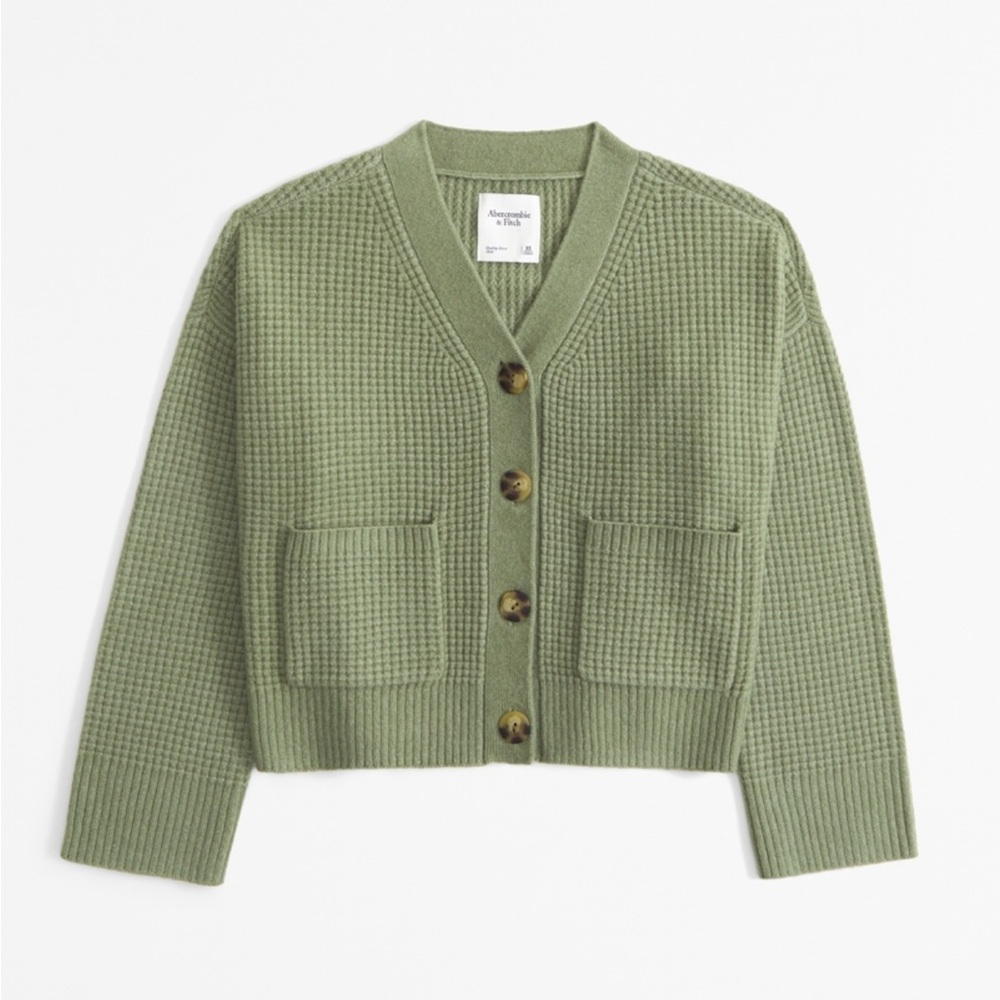 Waffle Cardigan- Abercrombie